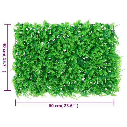 vidaXL Fence Artificial Fern Leaves 6 pcs Green 40x60 cm