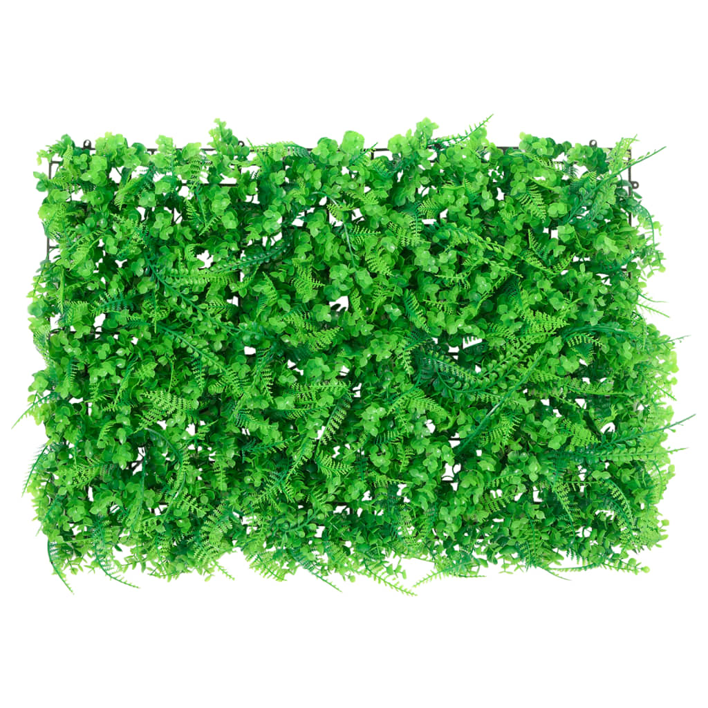  vidaXL Recinzione Foglie Felce Artificiali 24 pz Verde 40x60 cm