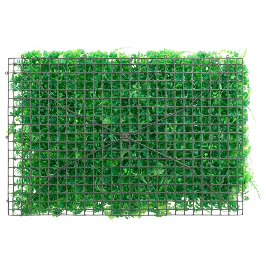  vidaXL Recinzione Foglie Felce Artificiali 24 pz Verde 40x60 cm