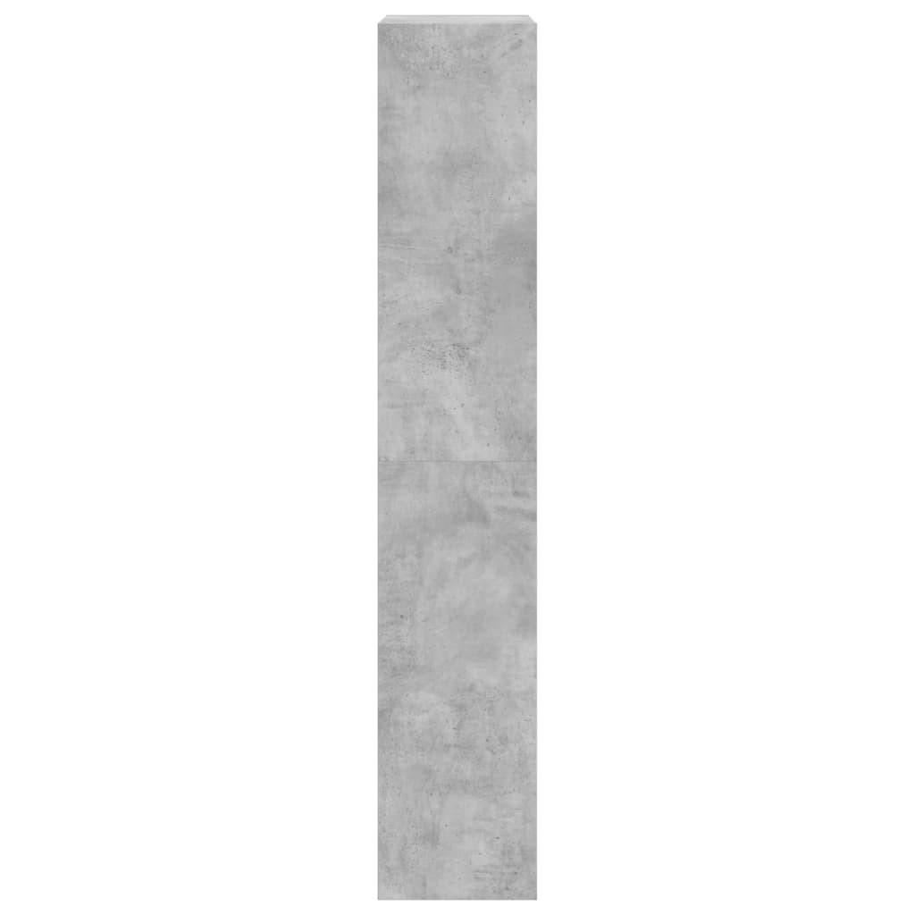 Scarpiera 4 Cassetti Ribaltabili Grigio Cemento 60x34x187,5 cm - homemem39