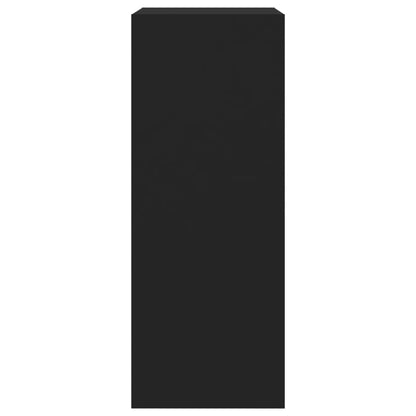 Scarpiera con 2 Cassetti Ribaltabili Nera 60x42x108 cm - homemem39