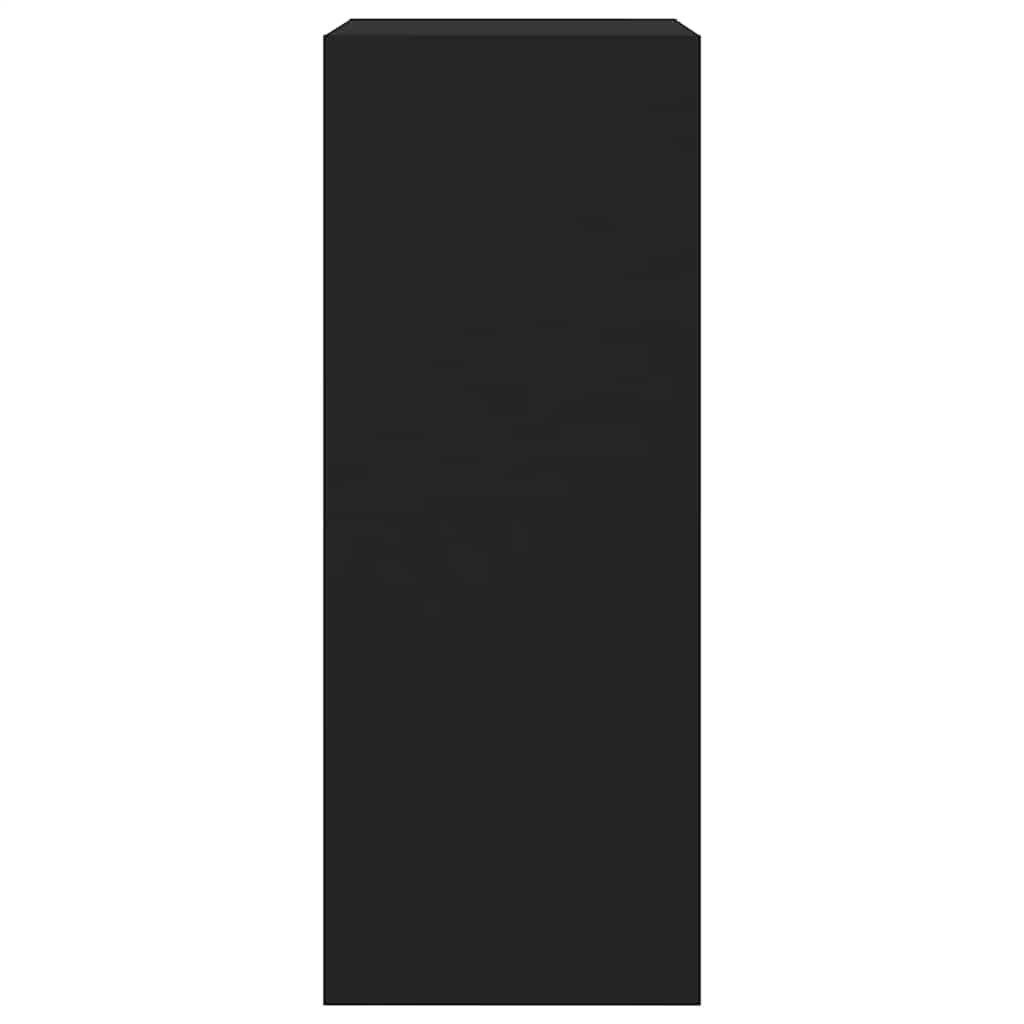 Scarpiera con 2 Cassetti Ribaltabili Nera 60x42x108 cm