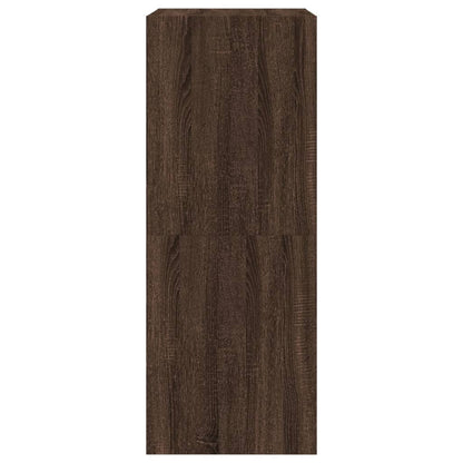 Scarpiera con 2 Cassetti Ribaltabili Rovere Marrone 60x42x108cm