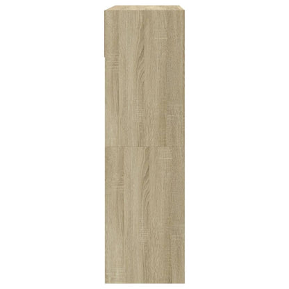 Scarpiera 2 Cassetti Ribaltabili Rovere Sonoma 80x34x116 cm