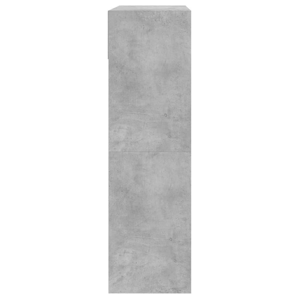 Scarpiera 2 Cassetti Ribaltabili Grigio Cemento 80x34x116 cm - homemem39
