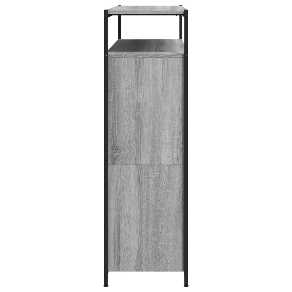 Scarpiera 4 Cassetti Ribaltabili Grigio Sonoma 100x34x112 cm - homemem39
