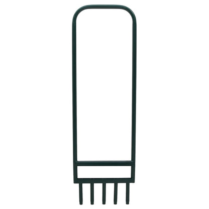 Aeratore Prato 5 Denti Cavi Acciaio Verniciato a Polvere Verde - homemem39