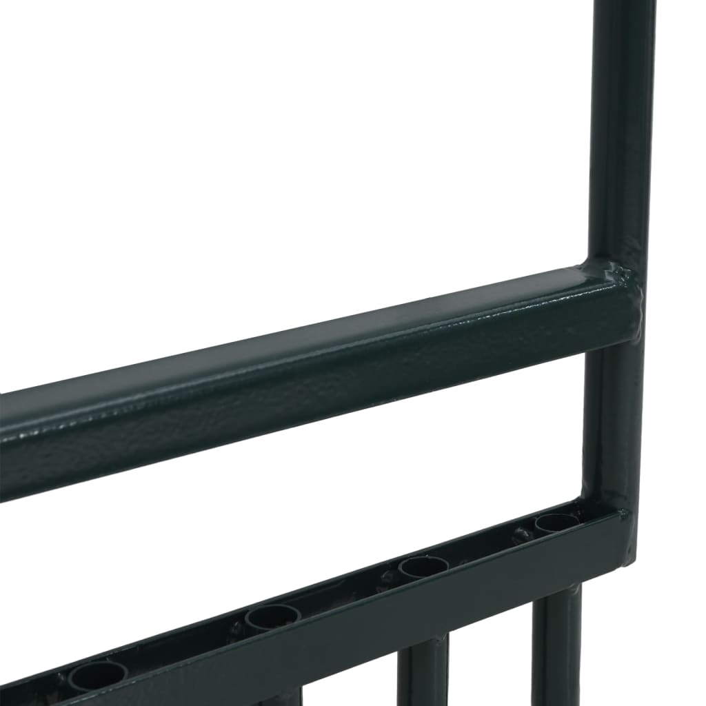 Aeratore Prato 5 Denti Cavi Acciaio Verniciato a Polvere Verde - homemem39