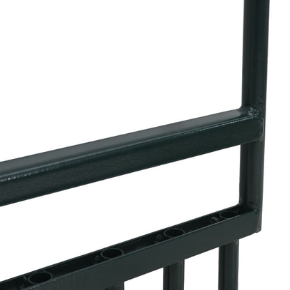 Aeratore Prato 5 Denti Cavi Acciaio Verniciato a Polvere Verde - homemem39