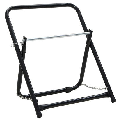 Carrello Avvolgitubo 48cm 45kg Nero Acciaio Verniciato Polvere