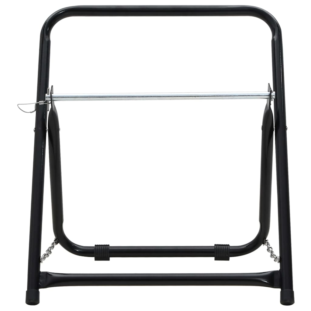 Carrello Avvolgitubo 48cm 45kg Nero Acciaio Verniciato Polvere