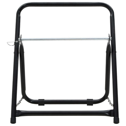 Carrello Avvolgitubo 48cm 45kg Nero Acciaio Verniciato Polvere