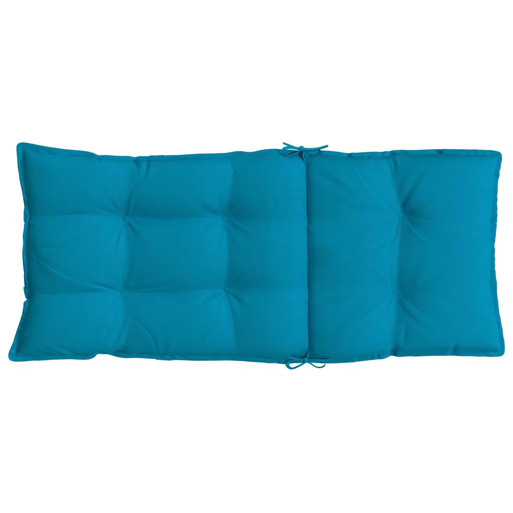 Cuscini Sedia con Schienale Alto 2 pz Blu Chiaro Tessuto Oxford | homemem39