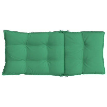 Cuscini per Sedia con Schienale Alto 2 pz Verde Tessuto Oxford - homemem39