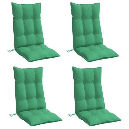 Cuscini per Sedia con Schienale Alto 4 pz Tessuto Oxford