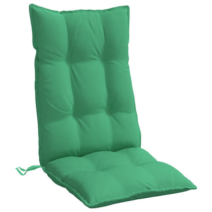 Cuscini per Sedia con Schienale Alto 6 pz Verde Tessuto Oxford | homemem39