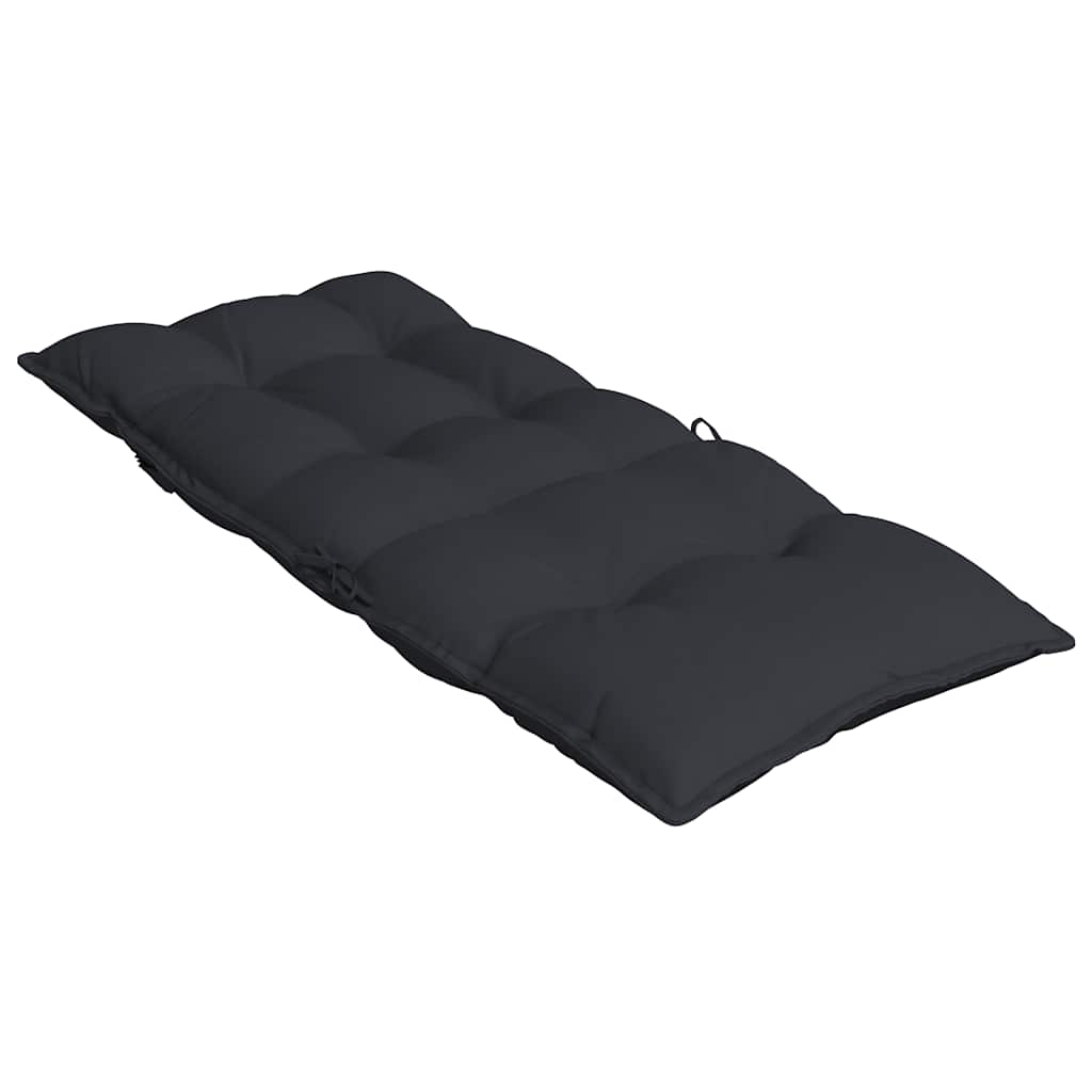 Cuscini per Sedia con Schienale Alto 6pz Nero in Tessuto Oxford | homemem39