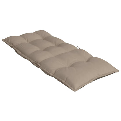 High Back Chair Cushions 6pcs Taupe Oxford Fabric