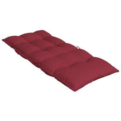 Cuscini Sedia con Schienale Alto 2 pz Rosso Vino Tessuto Oxford | homemem39