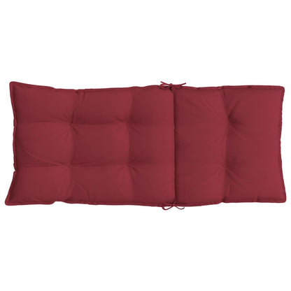 Cuscini Sedia con Schienale Alto 4 pz Rosso Vino Tessuto Oxford | homemem39