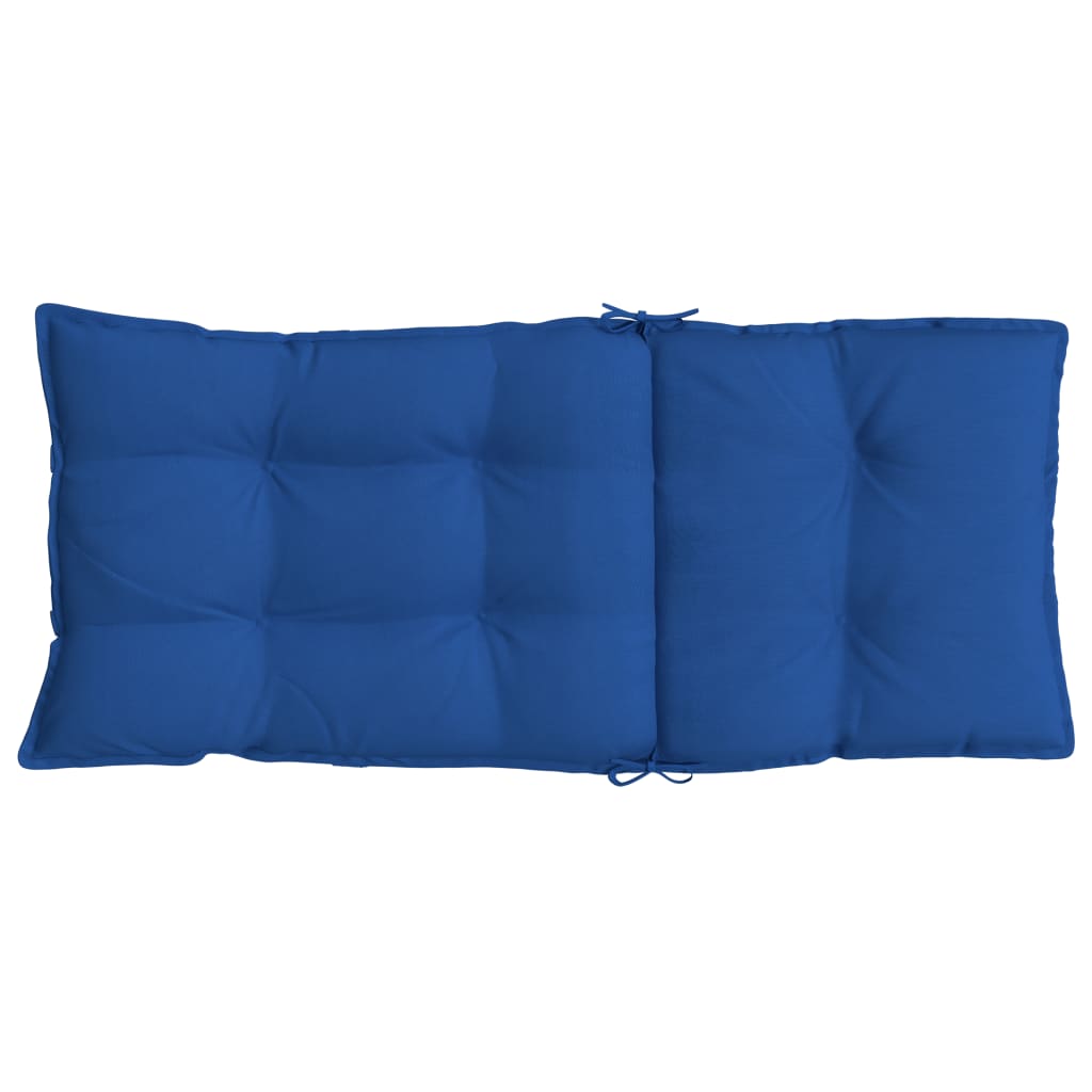 Cuscini Sedia con Schienale Alto 2 pz Blu Reale Tessuto Oxford | homemem39