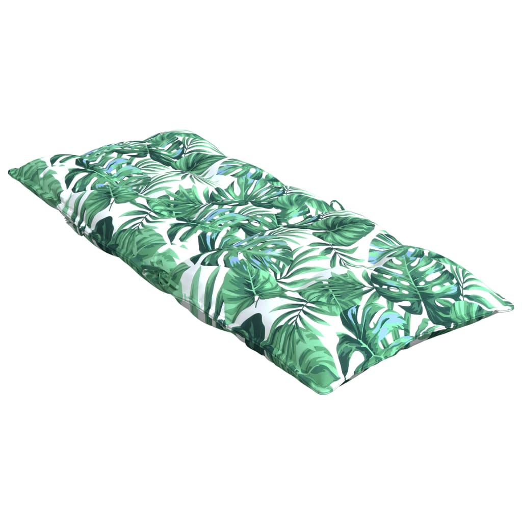 Cuscini Sedia Schienale Alto 2 pz Motivo Foglie Tessuto Oxford | homemem39