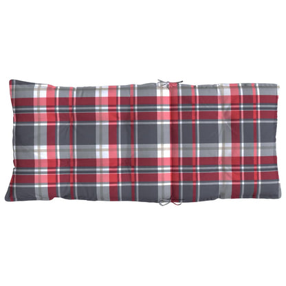 Cuscini Sedia Schienale Alto 6 pz Quadri Rosso Tessuto Oxford | homemem39