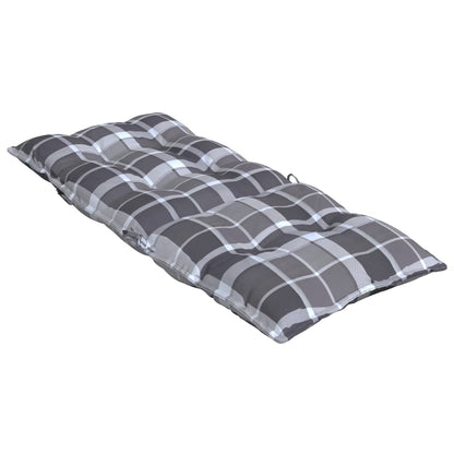Cuscini Sedia Schienale Alto 6 pz Quadri Grigio Tessuto Oxford | homemem39