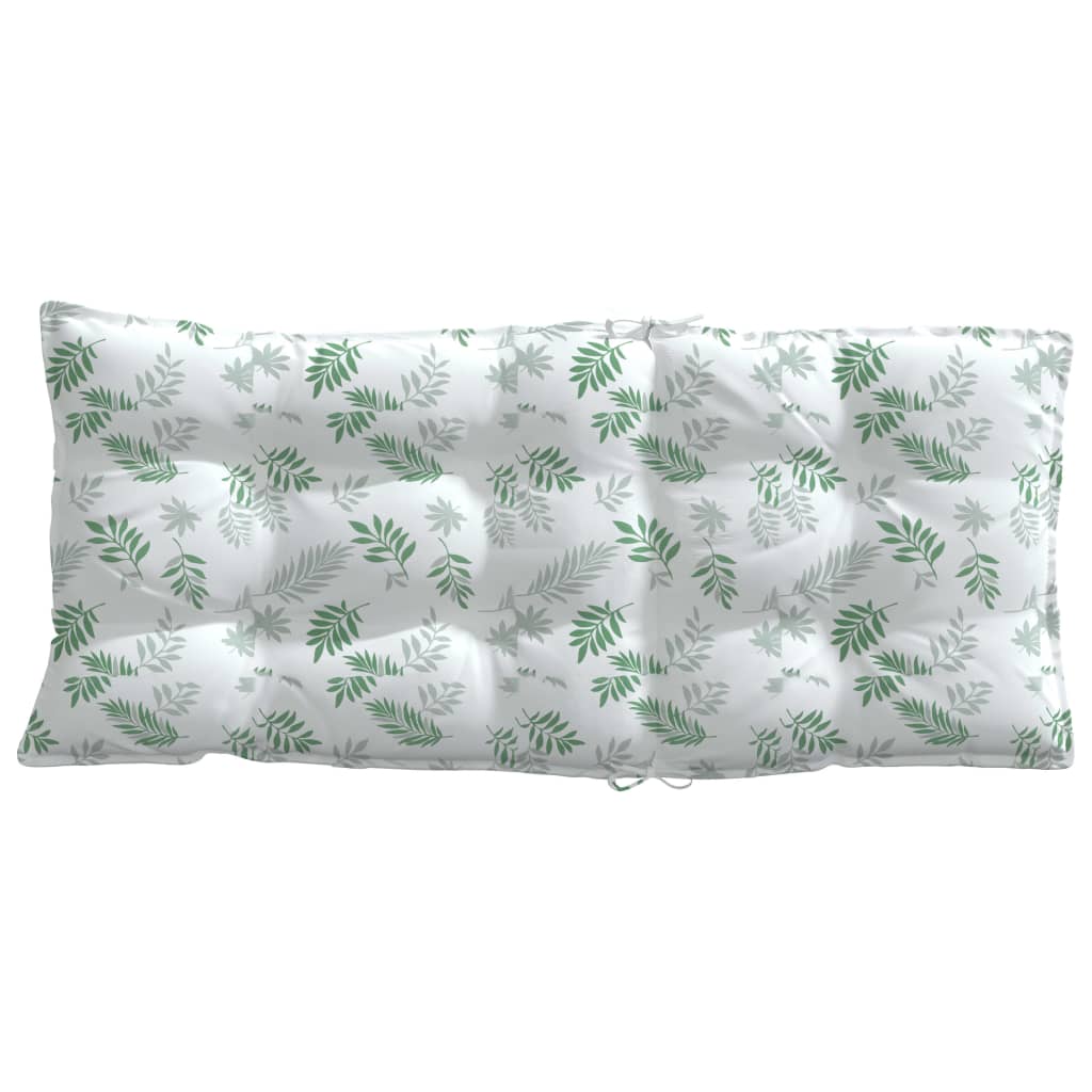 Cuscini Sedia Schienale Alto 6 pz Motivo Foglie Tessuto Oxford | homemem39