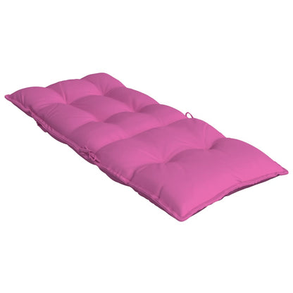 High Back Chair Cushions 4pcs Pink in Oxford Fabric