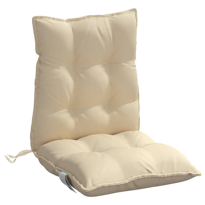 Cuscini per Sedia Schienale Basso 6 pz Beige in Tessuto Oxford | homemem39