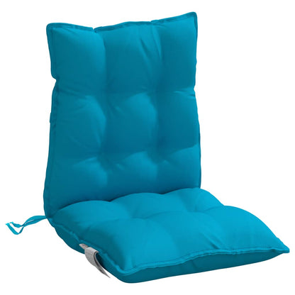 Cuscini Sedia Schienale Basso 6 pz Azzurro in Tessuto Oxford | homemem39