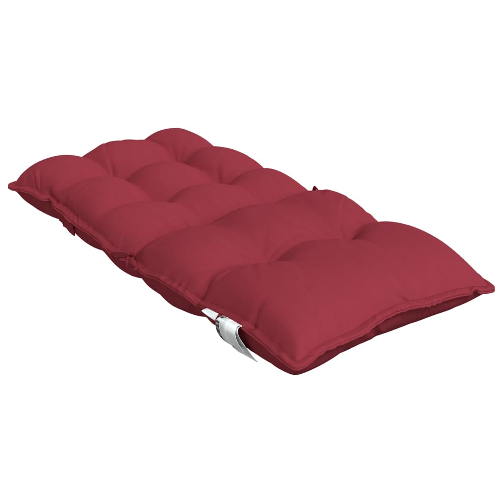 Cuscini per Sedia Schienale Basso 2pz Rosso Vino Tessuto Oxford | homemem39