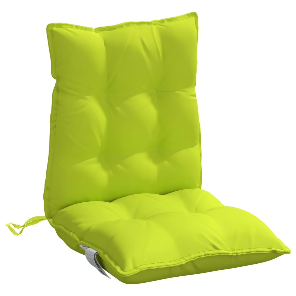 Cuscini Sedia Schienale Basso 4 pz Verde Chiaro Tessuto Oxford | homemem39