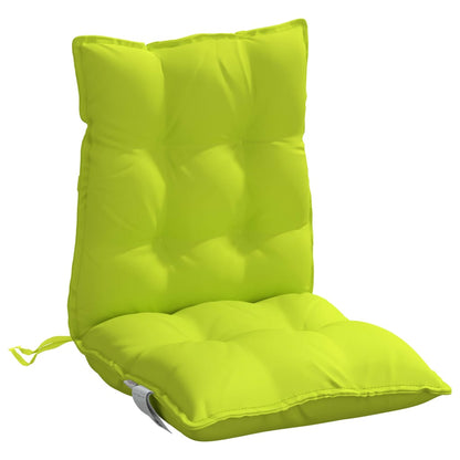 Cuscini Sedia Schienale Basso 4 pz Verde Chiaro Tessuto Oxford | homemem39