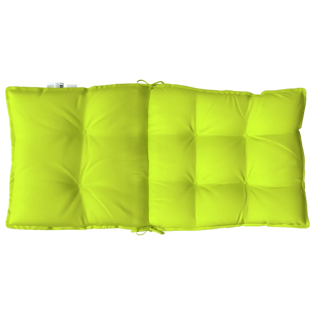 Cuscini Sedia Schienale Basso 4 pz Verde Chiaro Tessuto Oxford | homemem39