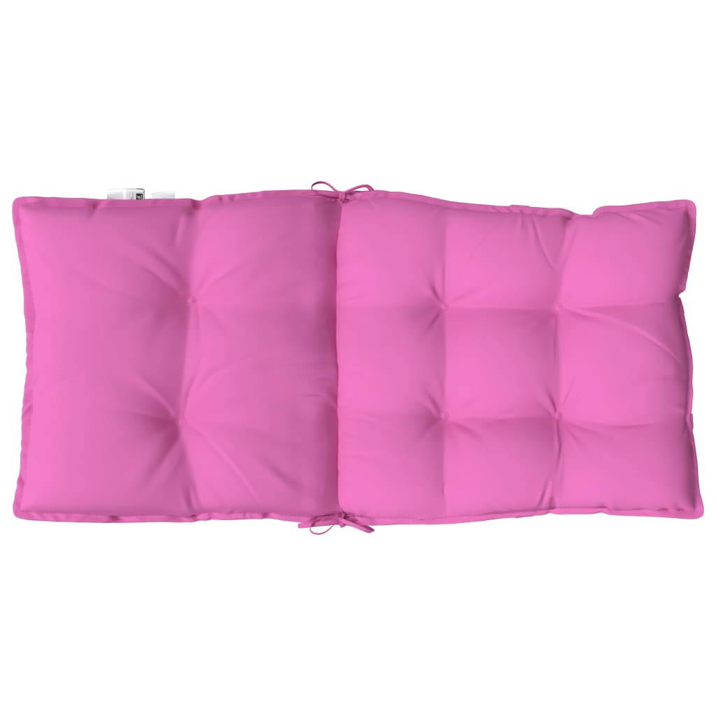 Cuscini per Sedia Schienale Basso 2 pz Rosa in Tessuto Oxford | homemem39