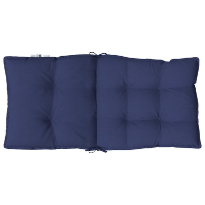 Cuscini Sedia Schienale Basso 4 pz Blu Marino in Tessuto Oxford | homemem39