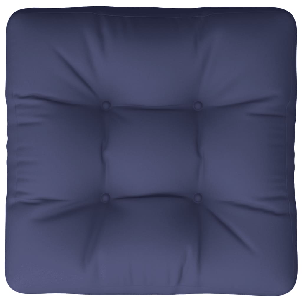 Cuscino per Pallet Blu Marino 60x60x12 cm in Tessuto | homemem39