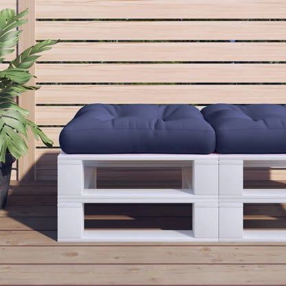 Cuscino per Pallet Blu Marino 60x60x12 cm in Tessuto | homemem39