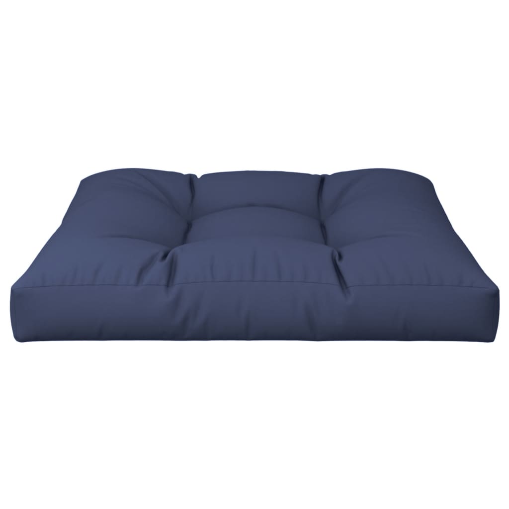 Cuscino per Pallet Blu Marino 70x70x12 cm in Tessuto - homemem39