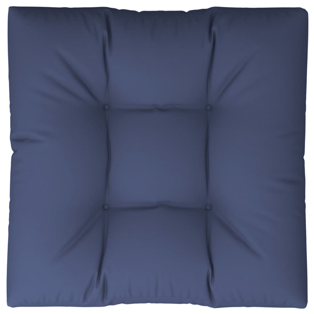 Cuscino per Pallet Blu Marino 70x70x12 cm in Tessuto - homemem39