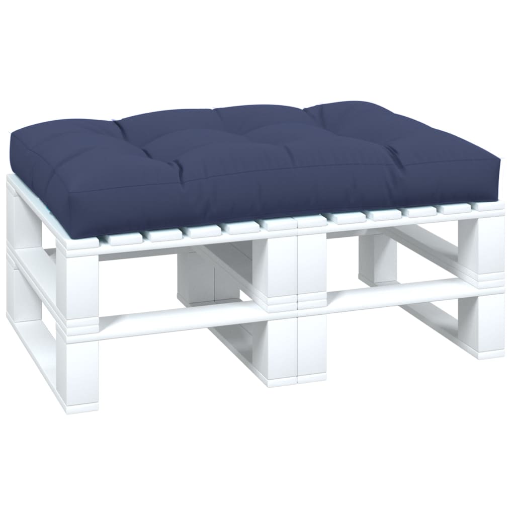 Cuscino per Pallet Blu Marino 120x80x12 cm in Tessuto | homemem39