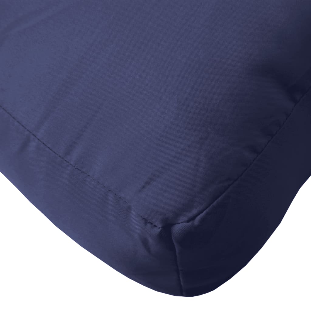 Cuscino per Pallet Blu Marino 60x40x12 cm in Tessuto | homemem39