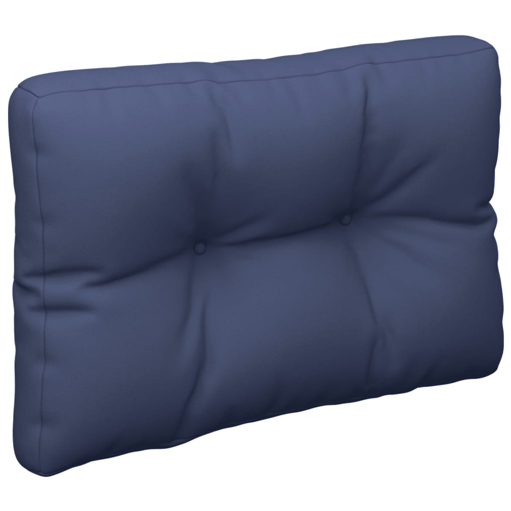 Pallet Cushion Set Navy Blue 60x40x12 cm in Fabric