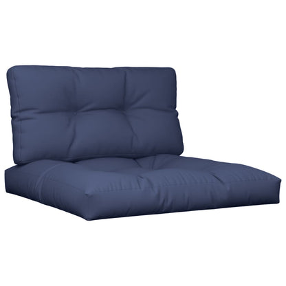 Pallet Cushion Set Navy Blue 70x40x12 cm in Fabric