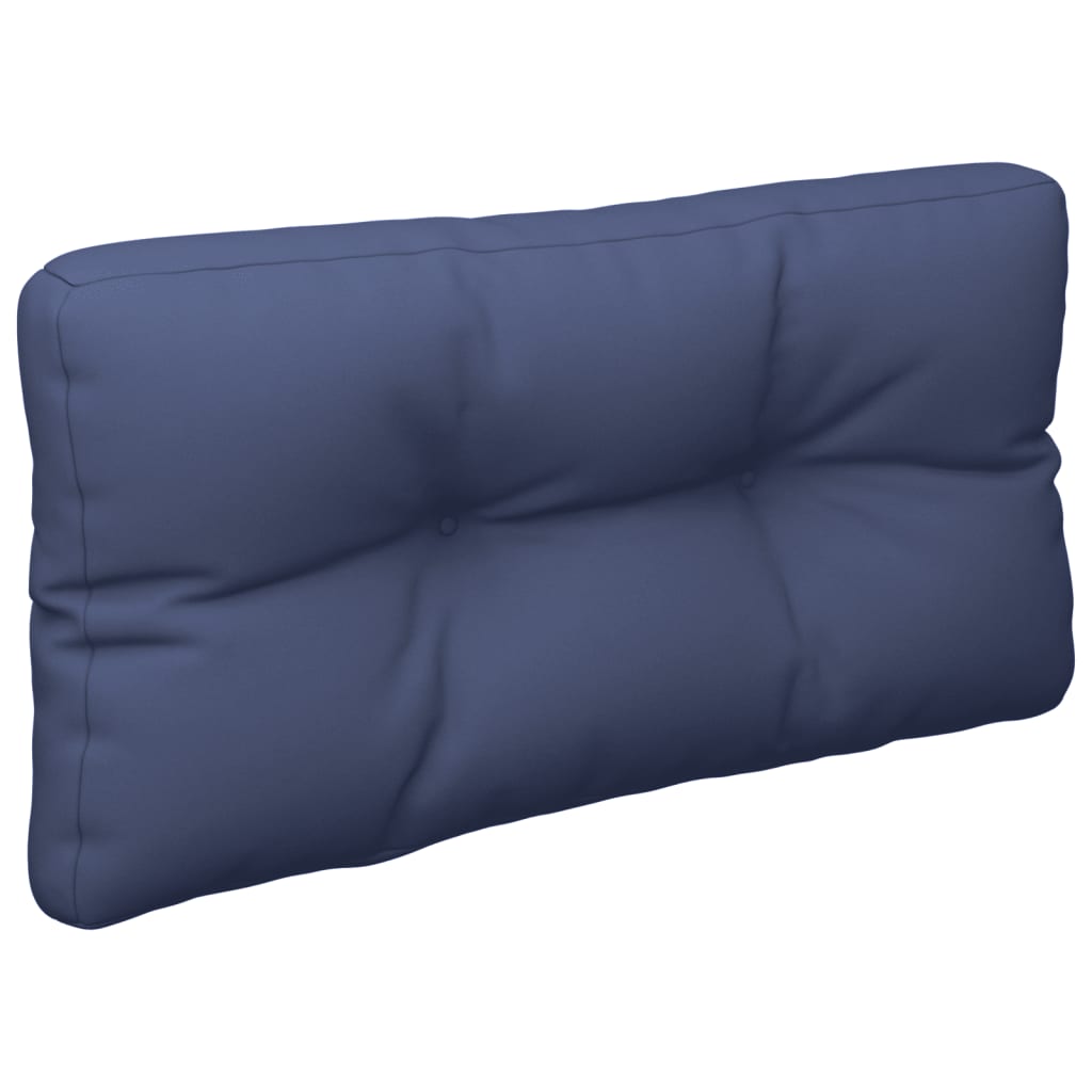 Pallet Cushion Set Navy Blue 70x40x12 cm in Fabric