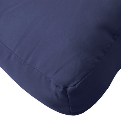Pallet Cushion Set Navy Blue 70x40x12 cm in Fabric