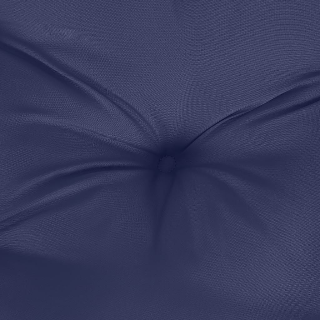 Set Cuscini per Pallet Blu Marino 70x40x12 cm in Tessuto