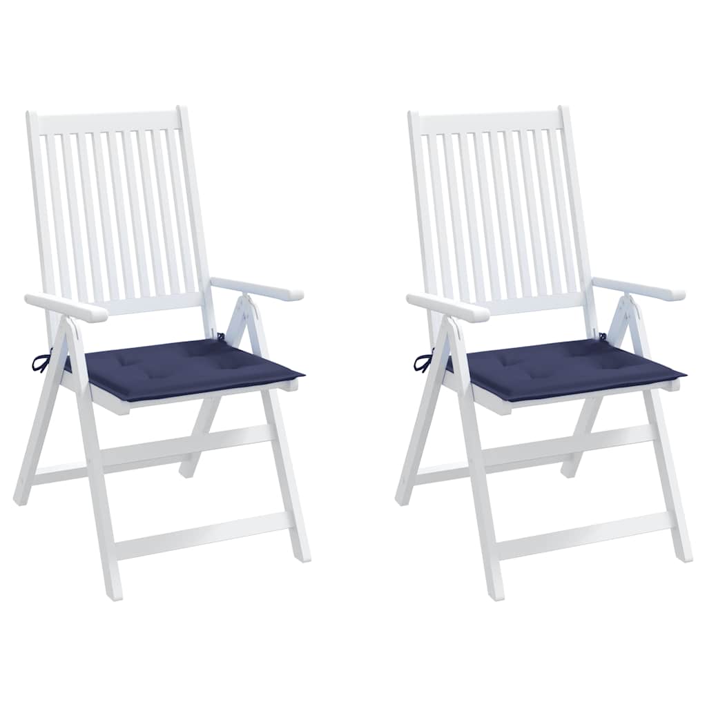 Cuscini per Pallet 2 pz Blu Marino 40x40x4 cm in Tessuto Oxford | homemem39